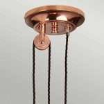 Lampa wisząca z regulacją długości Provence – 1 źródło światła – Polerowana miedź PV-P-CPR Elstead Lighting