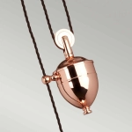 Lampa wisząca z regulacją długości Provence – 1 źródło światła – Polerowana miedź PV-P-CPR Elstead Lighting