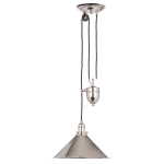 kinkiecik.pl Lampa wisząca z regulacją długości Provence – 1 źródło światła – Polerowany nikiel PV-P-PN Elstead Lighting