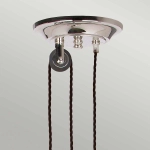Lampa wisząca z regulacją długości Provence – 1 źródło światła – Polerowany nikiel PV-P-PN Elstead Lighting