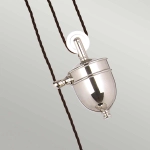 Lampa wisząca z regulacją długości Provence – 1 źródło światła – Polerowany nikiel PV-P-PN Elstead Lighting