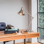Lampa biurkowa Provence – 1 źródło światła – Polerowany nikiel PV-TL-PN Elstead Lighting