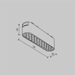 Lampa szynowa Basis Grid Radity 3000K 6W 60° TR084-1-6W3K-B Maytoni - zdjęcie dodatkowe 4