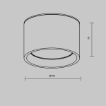 Lampa sufitowa Hydra C090CL-10W3K-W Maytoni - zdjęcie dodatkowe 5