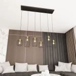 Lampa wisząca VANDER 6 BL GOLD 1364/6 EMIBIG Lighting