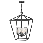 kinkiecik.pl Latarnia wisząca Alford Place – 4 źródła światła – Czarna QN-ALFORD-PLACE-4P-MB IP44 Elstead Lighting