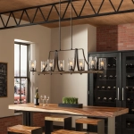 Podłużna lampa wisząca Angelo – 8 źródeł światła QN-ANGELO8-ISLE Elstead Lighting