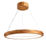 Lampa wisząca LED Angular QN-ANGULAR-RING-LED-80-TEAK Elstead Lighting