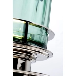 Lampa stołowa Arno – 1 źródło światła – Polerowany nikiel i zielone szkło QN-ARNO-GREEN-PN Elstead Lighting