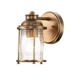 kinkiecik.pl Kinkiet Ashlandbay – 1 źródło światła – Naturalny mosiądz QN-ASHLANDBAY1-NBR-BATH Elstead Lighting