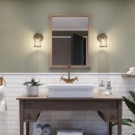 Kinkiet Ashlandbay – 1 źródło światła – Naturalny mosiądz QN-ASHLANDBAY1-NBR-BATH Elstead Lighting