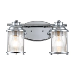 kinkiecik.pl Kinkiet Ashlandbay – 2 źródła światła – Polerowany chrom QN-ASHLANDBAY2-PC-BATH Elstead Lighting