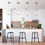 Lampa wisząca Atomo – 1 źródło światła – Złoty QN-ATOMO-1P-BG Elstead Lighting