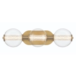 Kinkiet Atomo – 3 źródła światła – Złoty QN-ATOMO-3W-BG Elstead Lighting