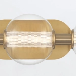 Kinkiet Atomo – 3 źródła światła – Złoty QN-ATOMO-3W-BG Elstead Lighting