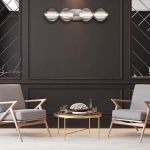 Kinkiet Atomo – 4 źródła światła – Polerowany chrom QN-ATOMO-4W-PC Elstead Lighting