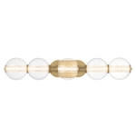 Kinkiet Atomo – 5 źródeł światła – złoty QN-ATOMO-5W-BG Elstead Lighting