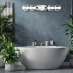 Kinkiet Atomo – 5 źródeł światła – Chrom QN-ATOMO-5W-PC Elstead Lighting