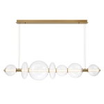 Lampa wyspowa Atomo – 7 źródeł światła – Złoty QN-ATOMO-LP7-BG Elstead Lighting