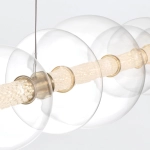Lampa wyspowa Atomo – 7 źródeł światła – Złoty QN-ATOMO-LP7-BG Elstead Lighting
