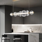 Lampa wyspowa Atomo – 7 źródeł światła – Złoty QN-ATOMO-LP7-BG Elstead Lighting