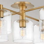 Półplafon Axel – 7 źródeł światła – Stary mosiądz QN-AXEL7-HB Elstead Lighting