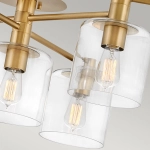 Półplafon Axel – 7 źródeł światła – Stary mosiądz QN-AXEL7-HB Elstead Lighting