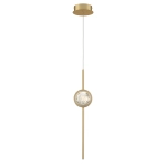 Lampa wisząca Barletta – 1 źródło światła – Złoty QN-BARLETTA-1P-BG Elstead Lighting