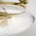 Półplafon Belle – 3 źródła światła – Szczotkowany naturalny mosiądz QN-BELLE-SF-BNB Elstead Lighting
