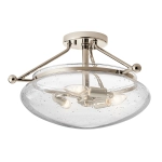 kinkiecik.pl Półplafon Belle – 3 źródła światła – Polerowany nikiel QN-BELLE-SF-PN Elstead Lighting
