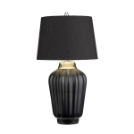 Lampa stołowa Bexley – 1 źródło światła – Czarna/ Polerowany nikiel QN-BEXLEY-TL-BKPN Elstead Lighting