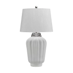 kinkiecik.pl Lampa stołowa Bexley – 1 źródło światła – Biała/ Polerowany nikiel QN-BEXLEY-TL-WPN Elstead Lighting