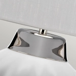 Lampa stołowa Bexley – 1 źródło światła – Biała/ Polerowany nikiel QN-BEXLEY-TL-WPN Elstead Lighting