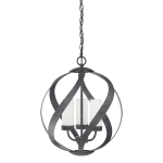 Latarnia wisząca Blacksmith – 3 źródła światła QN-BLACKSMITH-3P-OBK IP44 Elstead Lighting