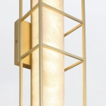 Duży kinkiet Blakley – 1 źródło światła – Matowe złoto QN-BLAKLEY-L-BG Elstead Lighting