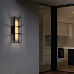 Duży kinkiet Blakley – 1 źródło światła – Matowa czerń QN-BLAKLEY-L-BK Elstead Lighting