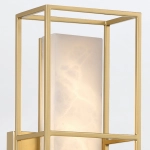 Średni kinkiet Blakley – 1 źródło światła – Matowe złoto QN-BLAKLEY-M-BG Elstead Lighting