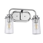 Kinkiet Braelyn – 2 źródła światła – Polerowany chrom QN-BRAELYN2-PC Elstead Lighting