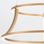 Żyrandol Cadoux – Satynowe złoto QN-CADOUX-P-BG Elstead Lighting