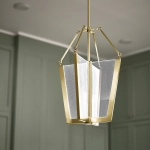 Średnia lampa wisząca LED Calters QN-CALTERS-P-M-CG Elstead Lighting