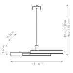 Lampa wyspowa Cameno – Matowa czerń QN-CAMENO-LP-BK Elstead Lighting