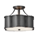 kinkiecik.pl Półplafon Chance – 2 źródła światła – Czarny QN-CHANCE-SF-S-BLB Elstead Lighting