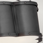 Półplafon Chance – 2 źródła światła – Czarny QN-CHANCE-SF-S-BLB Elstead Lighting