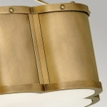 Półplafon Chance – 2 źródła światła – Stary mosiądz QN-CHANCE-SF-S-HB Elstead Lighting