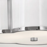 Półplafon Chance – 2 źródła światła – Biały/ Polerowany nikiel QN-CHANCE-SF-S-PN Elstead Lighting