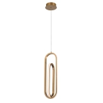 Lampa wisząca Demark – Matowe złoto QN-DEMARK-1P-BG Elstead Lighting