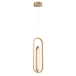 Lampa wisząca Demark – Matowe złoto QN-DEMARK-1P-BG Elstead Lighting