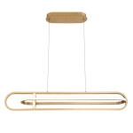 Lampa wyspowa Demark – Matowe złoto QN-DEMARK-LP-BG Elstead Lighting