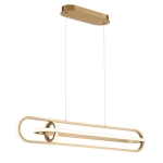 Lampa wyspowa Demark – Matowe złoto QN-DEMARK-LP-BG Elstead Lighting
