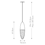 Lampa wisząca Ecrou – Matowa czerń QN-ECROU-1P-BK Elstead Lighting